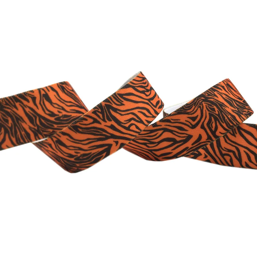 25mm 38mm 5/10 Meter/Lot Leopardenmuster Elastisches Gurtband für Kleidung DIY Bekleidungsband Taschenriemen Nähzubehör – Detail 4