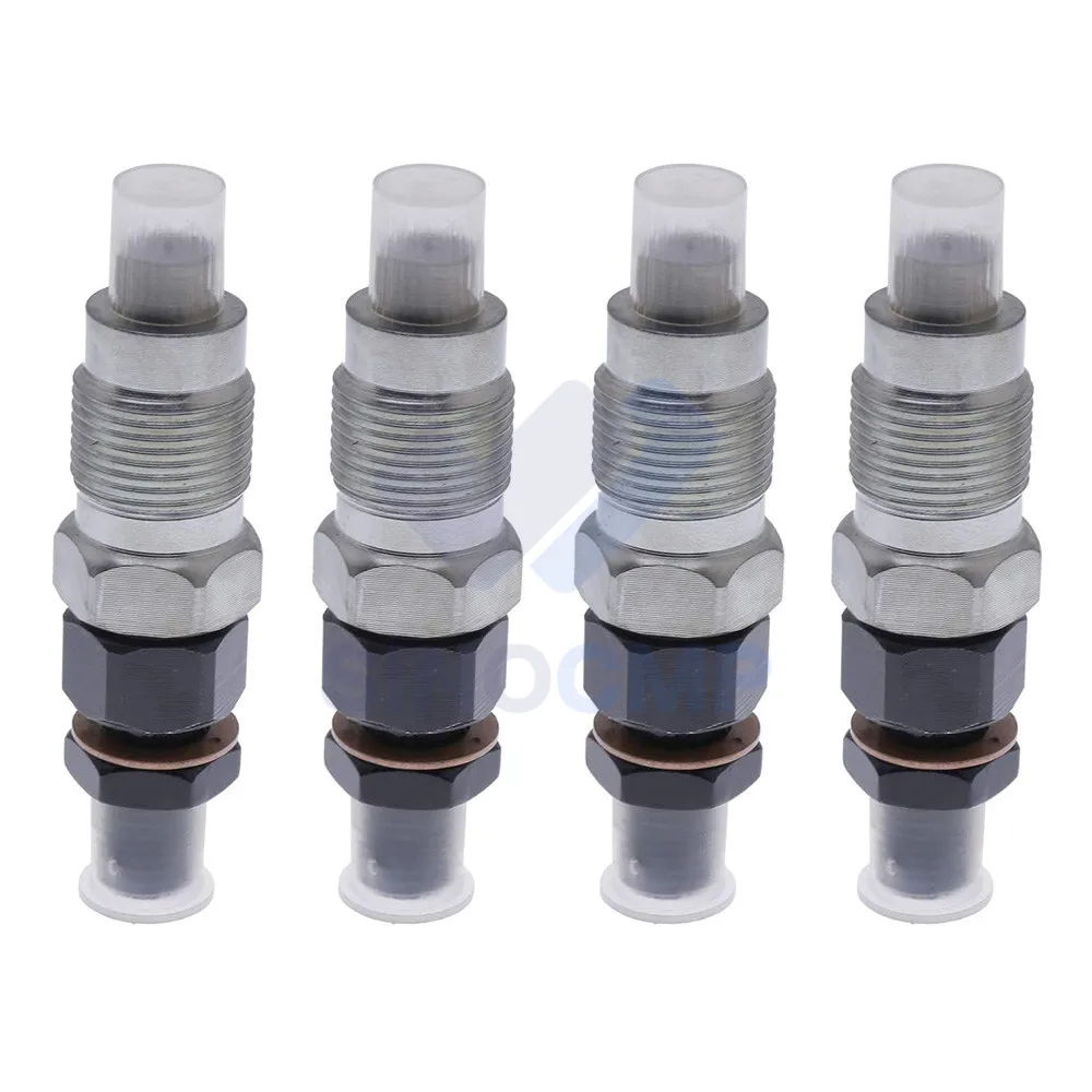 1C010-53010 1C010-53900 Fuel Injector 4PCS for Kubota V3 V3300 V3600 T V3800 Aftermarket Parts, 3 Month Warranty