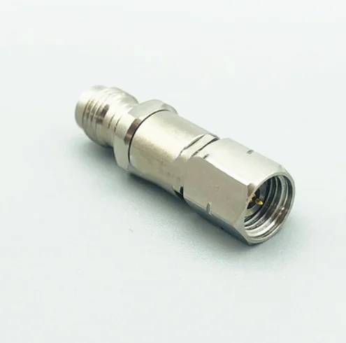 1.85mm Male to 2.4mm Female Stainless Steel High Frequency Millimeter wave test Adapter Connector DC-50G