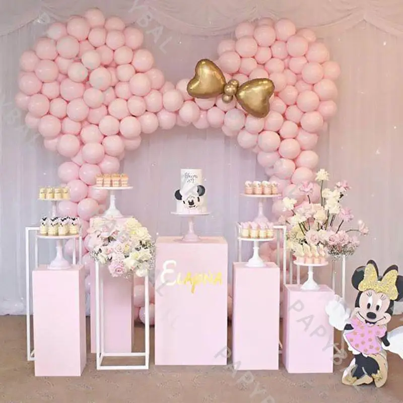 

1set Disney Minnie Mouse Arch Garland Kits Balloons Set For Birthday Wedding Pink Baby Shower Anniversary DIY Globos Kids Gift