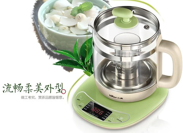 Chinaguangdong Gấu YSH-B18T1 Sức Khỏe Mặt Kính Bình Cà Phê 1.5L Hộ Gia Đình Điện Đa Năng Siêu Tốc Đun Nước Trà 220-230-240v