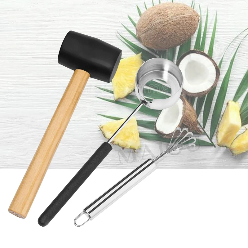 

Open coconut artifact coconut shell opener knife coconut tool