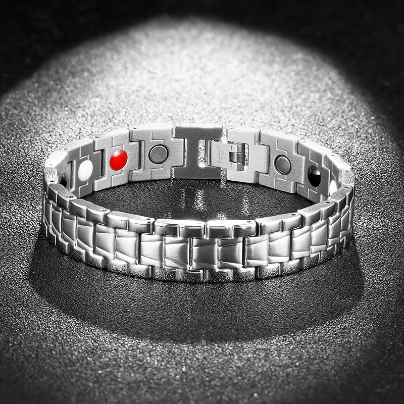 Weight Loss Energy Magnets Slimming Bangle Stainless Steel,Unisex Classic Bracelet for Men Women Gifts,Twisted Magnetic Therapy