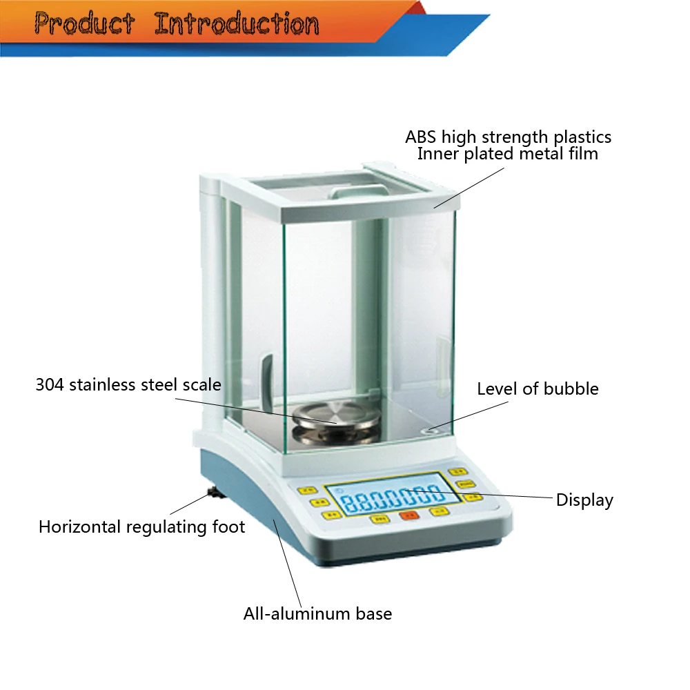 FA-2004C automatic internal calibration digital display electronic balance scale