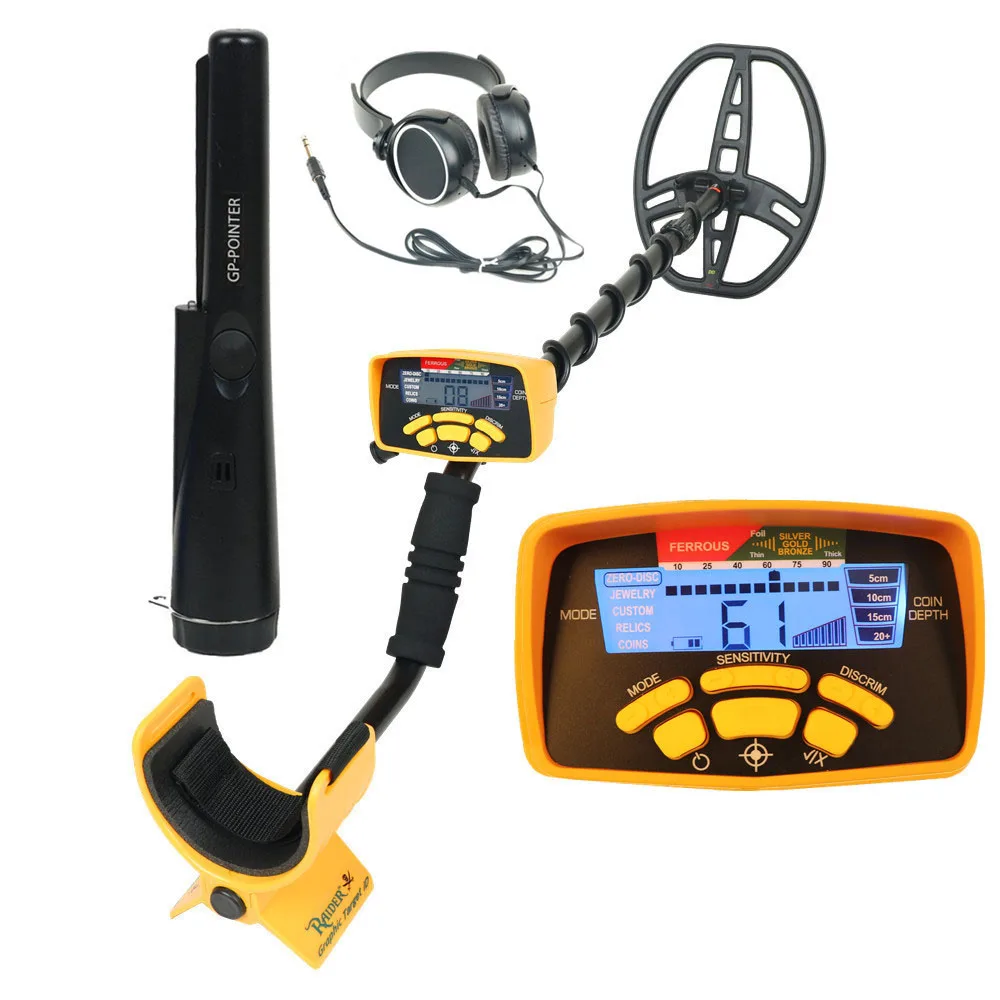 

Portable Gold Detector With Large LCD Screen Long Range Detection 3m Gold Metal Detector MD-6450 Finder Ground Search Treasure