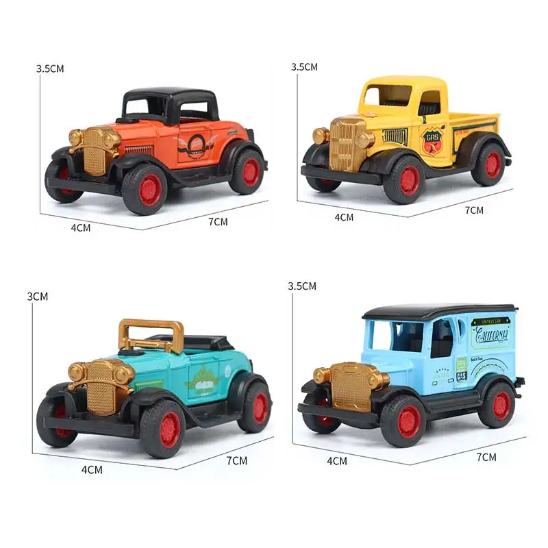 Children Classic Alloy Pull Back Car 3 Year Kid Educational City Trucks 1:32 Simulation Model Game Toys for Boys Gifts