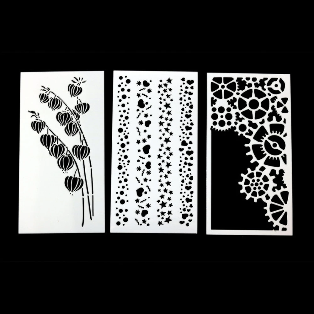 DIY Layering Stencils Wall Painting Scrapbook Coloring Embossing Album Decorative Template Journal Planner Reusable Stencil