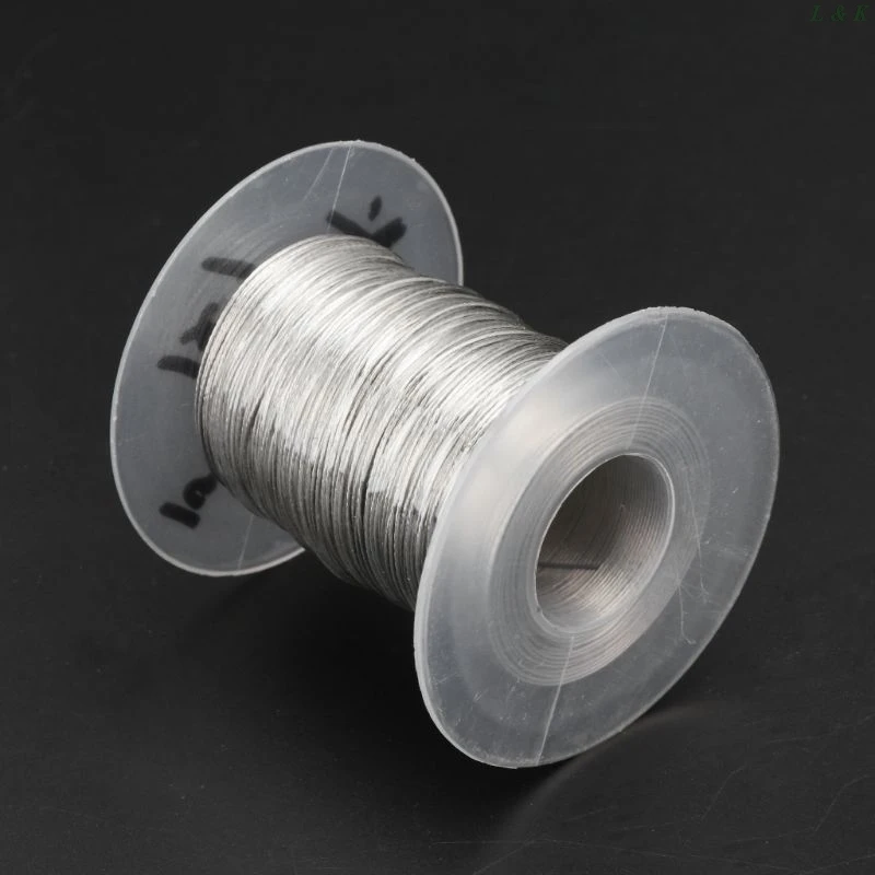 100m Dây Thép Không Gỉ 304 Dây Câu Cá Mềm Nâng Cáp 1Ã  7 Phơi Quần Với 30 Nhôm Ferrules