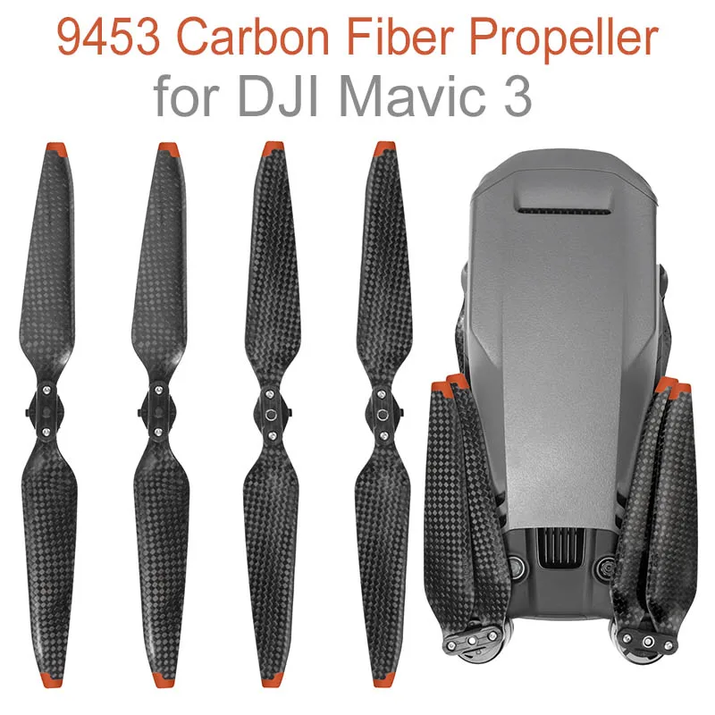 9453 Carbon Fiber Low Noise Propeller for DJI Mavic 3 Drone Spare Props Replacement Blade Parts CW CCW Accessories