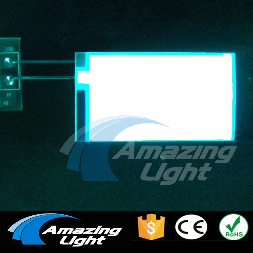 107 X 27mm EL Lamp Electroluminescent  White EL Panel EL Backlight EL Sheet EL Light paper  Panel Backlight 15pcs/lot