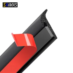 Universal  Car Door Rubber Sealing Strip Slanted T-Type Auto Door Seal Sound Insulation Weatherstrip Edge Sealant For Car