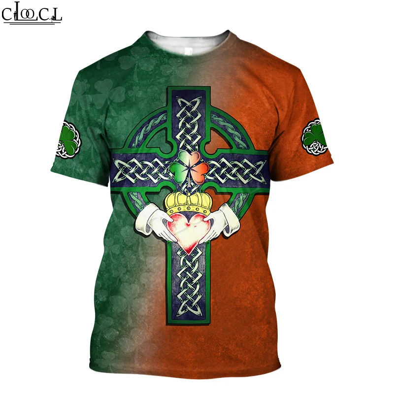 HX ใหม่ล่าสุดยอดนิยมไอริช St.Patrick Day T เสื้อ 3D พิมพ์เสื้อ Harajuku แฟชั่น Tees ผู้หญิงผู้ชายเสื้อยืดเสื้อผ้า Drop Shipping