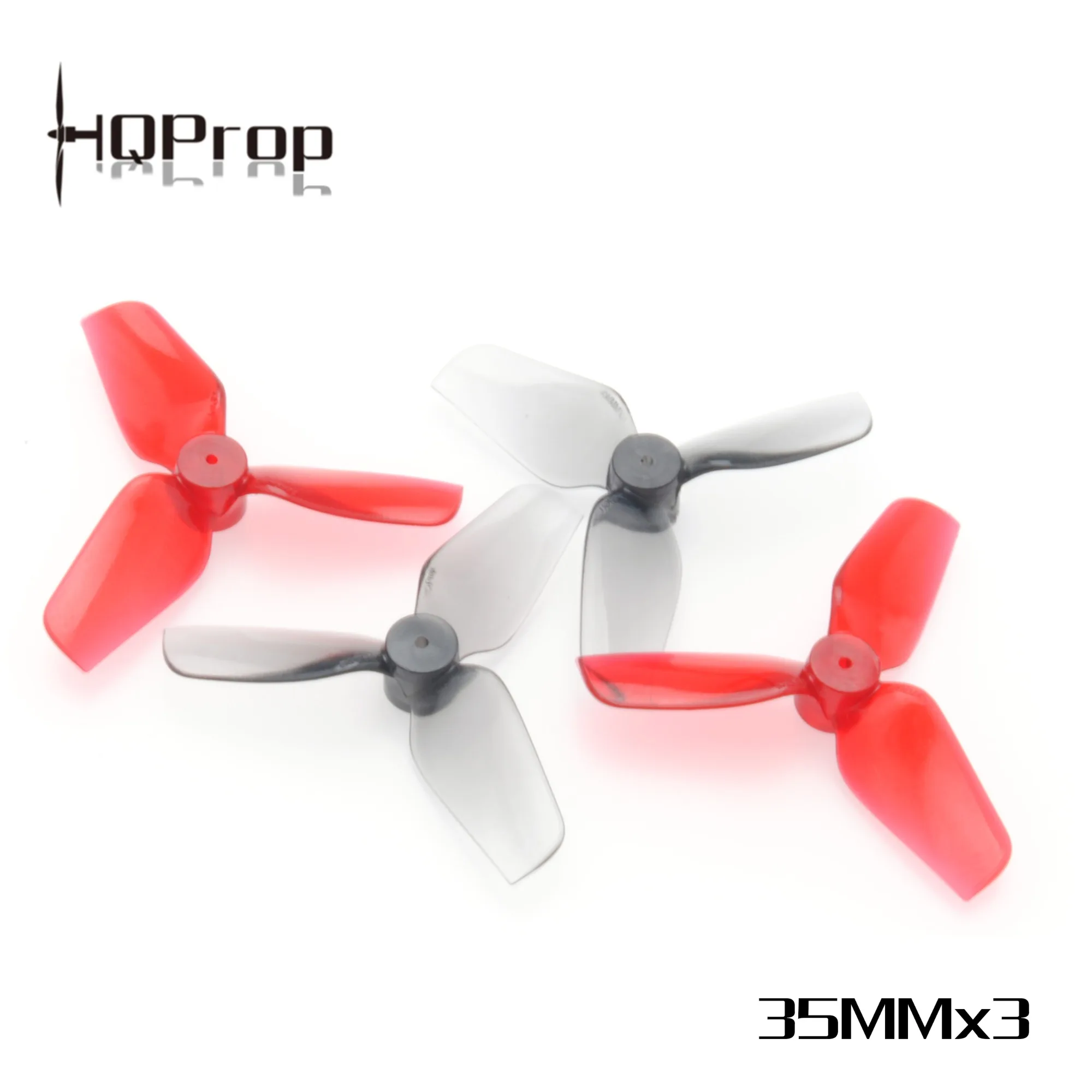 HQProp Micro Whoop 35MMX3 (2CW+2CCW)-Poly Carbonate-1MM Shaft
