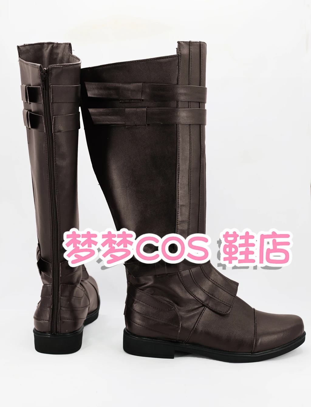 Anakin Skywalker Cosplay PU Stiefel Hohe Ferse Schuhe Halloween Cosplay Prop Für Erwachsene Männer