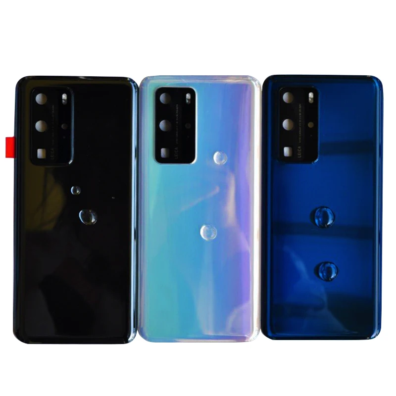 

Чехол для Huawei P40 Pro, задняя крышка батарейного отсека с логотипом + объектив камеры, высококачественный внешний корпус