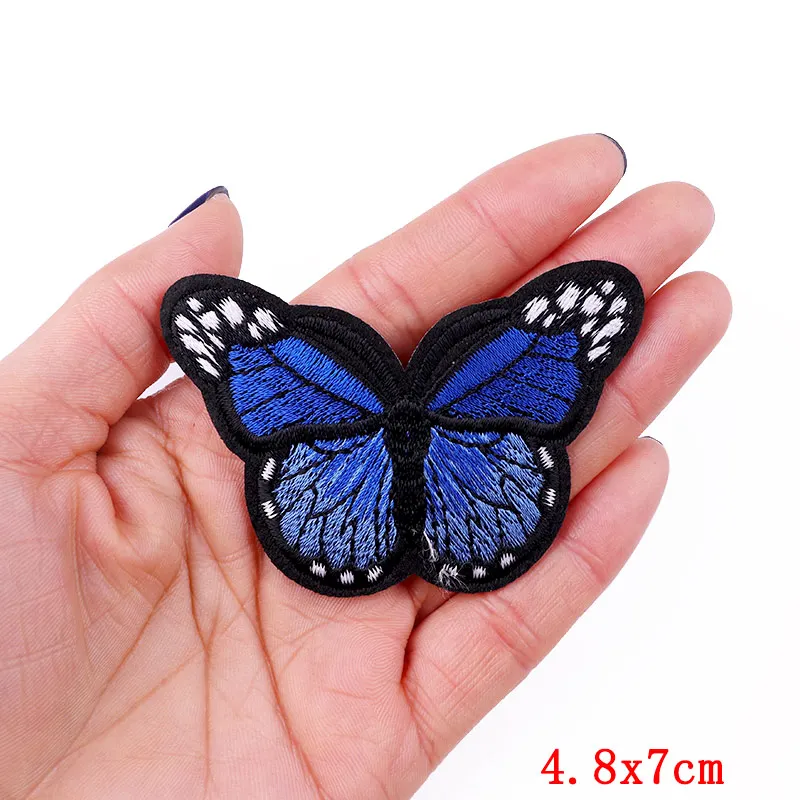 10 PCS Butterfly Embroidered Patches On Kids Clothes Applique Cartoon Iron On Patches For Clothing Hat Sweater Decorate DIY