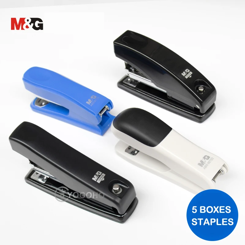 M&G Morandi Power Saving Stapler 24/6 12# Student Small Stapler Office Portable Hand-Held Book Binding Multifunctional Accessory