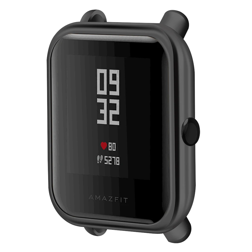 Xiaomi huami Amazfit Bip用シリコンケース,Amazfitスマートウォッチ用保護ストラップ