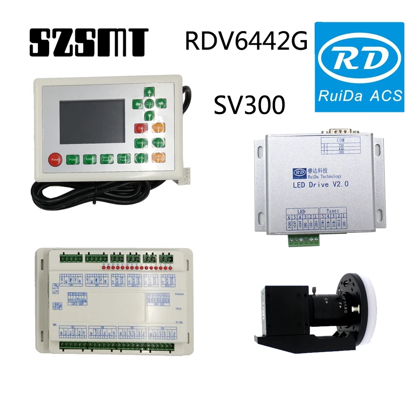 Imagem -02 - Ruida Laser Controlador com Câmera Ccd Co2 Laser Gravura e Máquina de Corte Alta Qualidade Rdv6442g