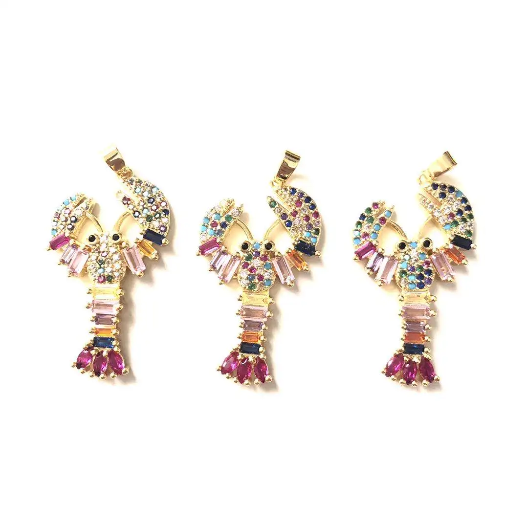 5pcs Crawfish Charm for Women Bracelet Necklace Making Louisiana Inspired Pendants for Handcrafted Jewelry DIY Finding Wholesale