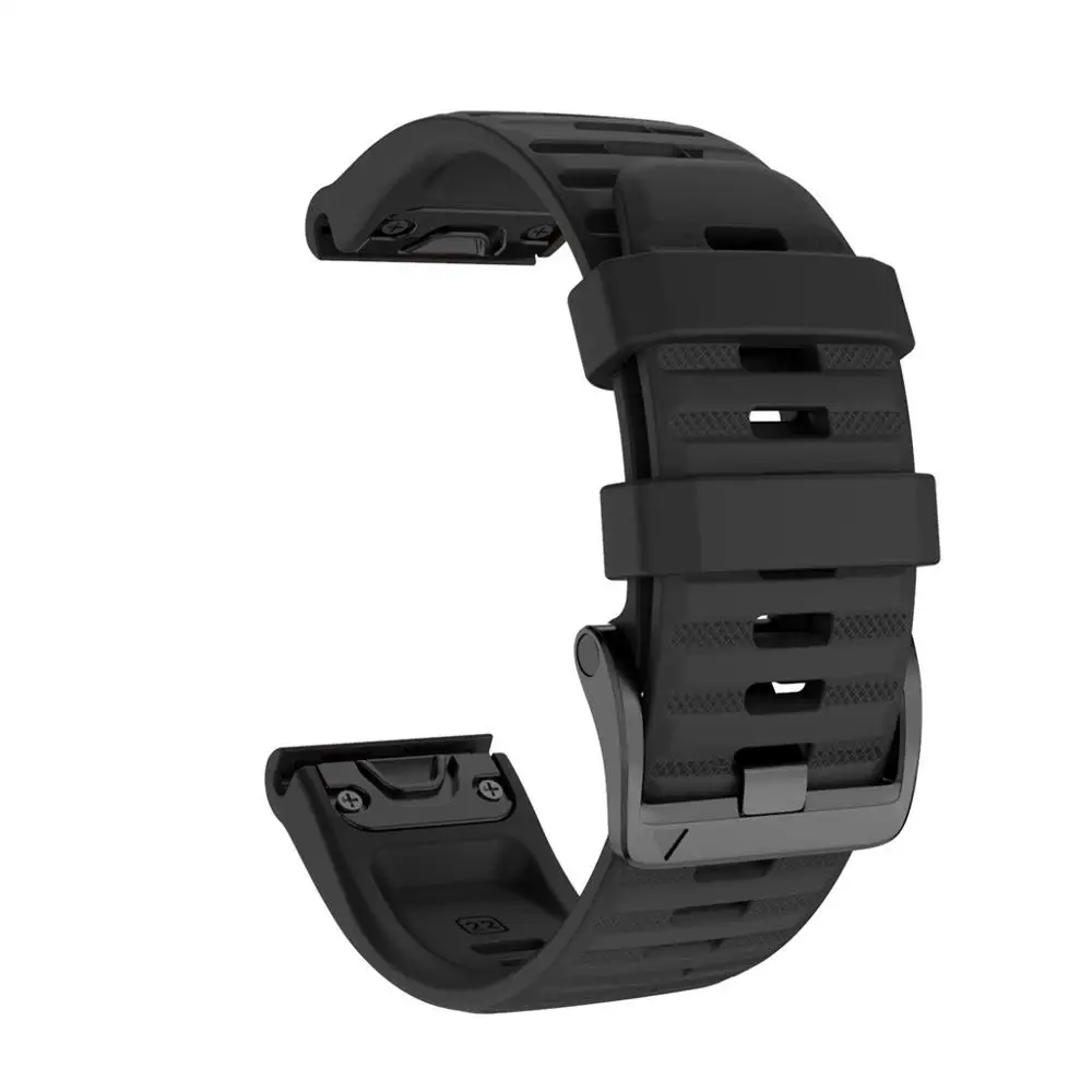 26mm QuickFit Silicone Band For Garmin Tactix Delta Wrist Strap Correa ремешок Fenix 6X 5X Plus Replace Watch band Accessories