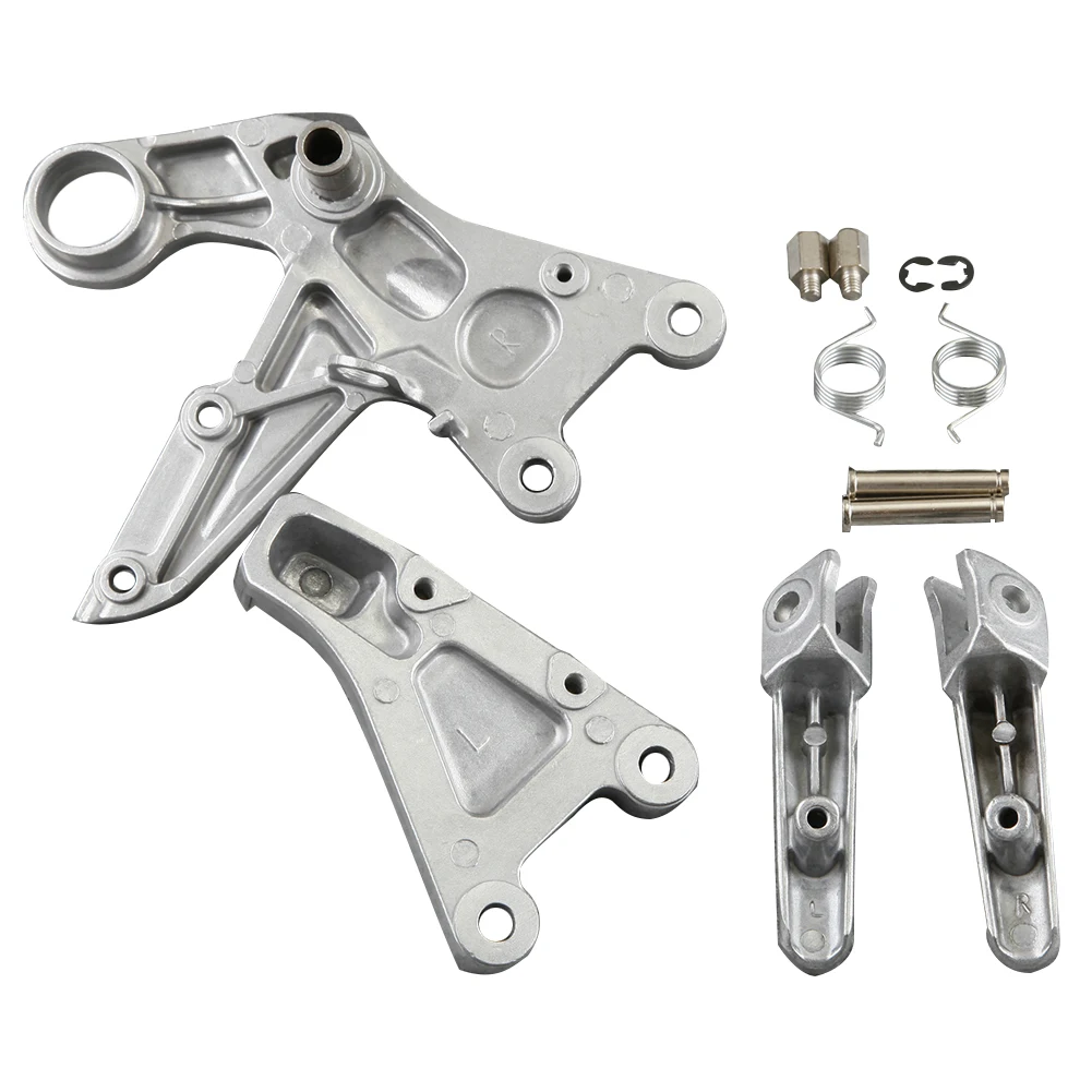 Motorcycle Front Rider Footpegs Footrests Pegs Mount Bracket For HONDA CBR 1000 RR 1000RR 2008 2009 2010 2011 CBR1000RR