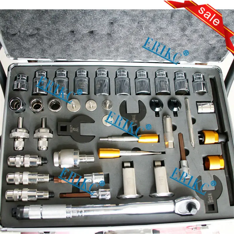 

ERIKC 40pcs Universale Diesel Common Rail Tool Fuel Injector Assy Repair Kits Dismounting Disassemble Remove Full Set for Toyota