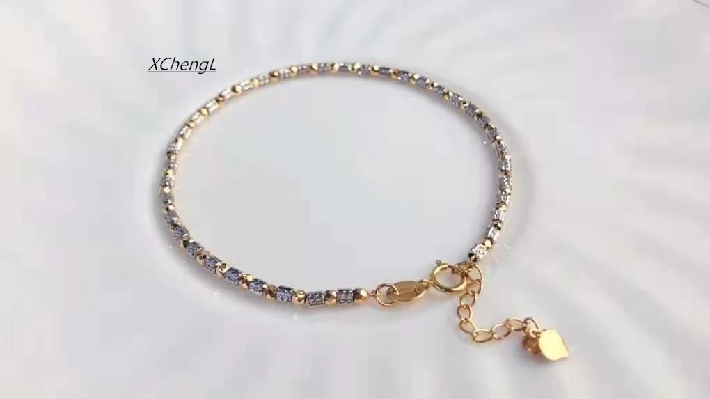 18k/au750 real gold bracelet jewelry for lady&women&party&wedding&gift