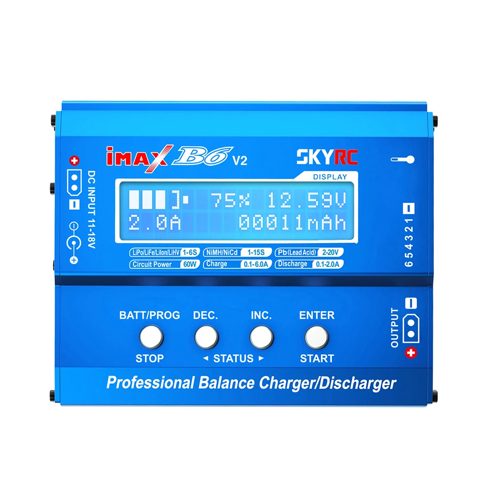 SKYRC IMAX B6 V2 6A 60W Balance Charger Discharger For NiMH NiCD LiHV NiCd Li-ion Battery Charger for DJI Mavic/Inspire Battery