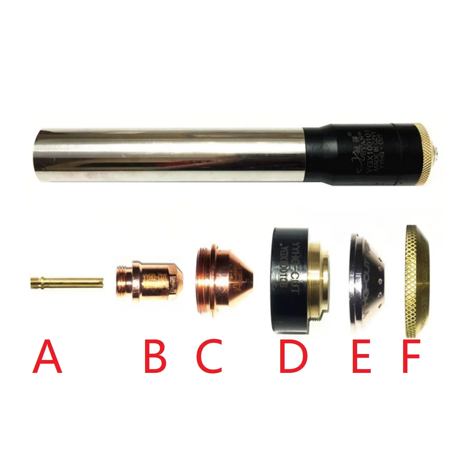 YGX100A CNC Plasma Torch Electrode Nozzle Tip YGX-100 YGX100 100104 100105 100106 100103 100102 Huanyuan LGK-100/120IGBT