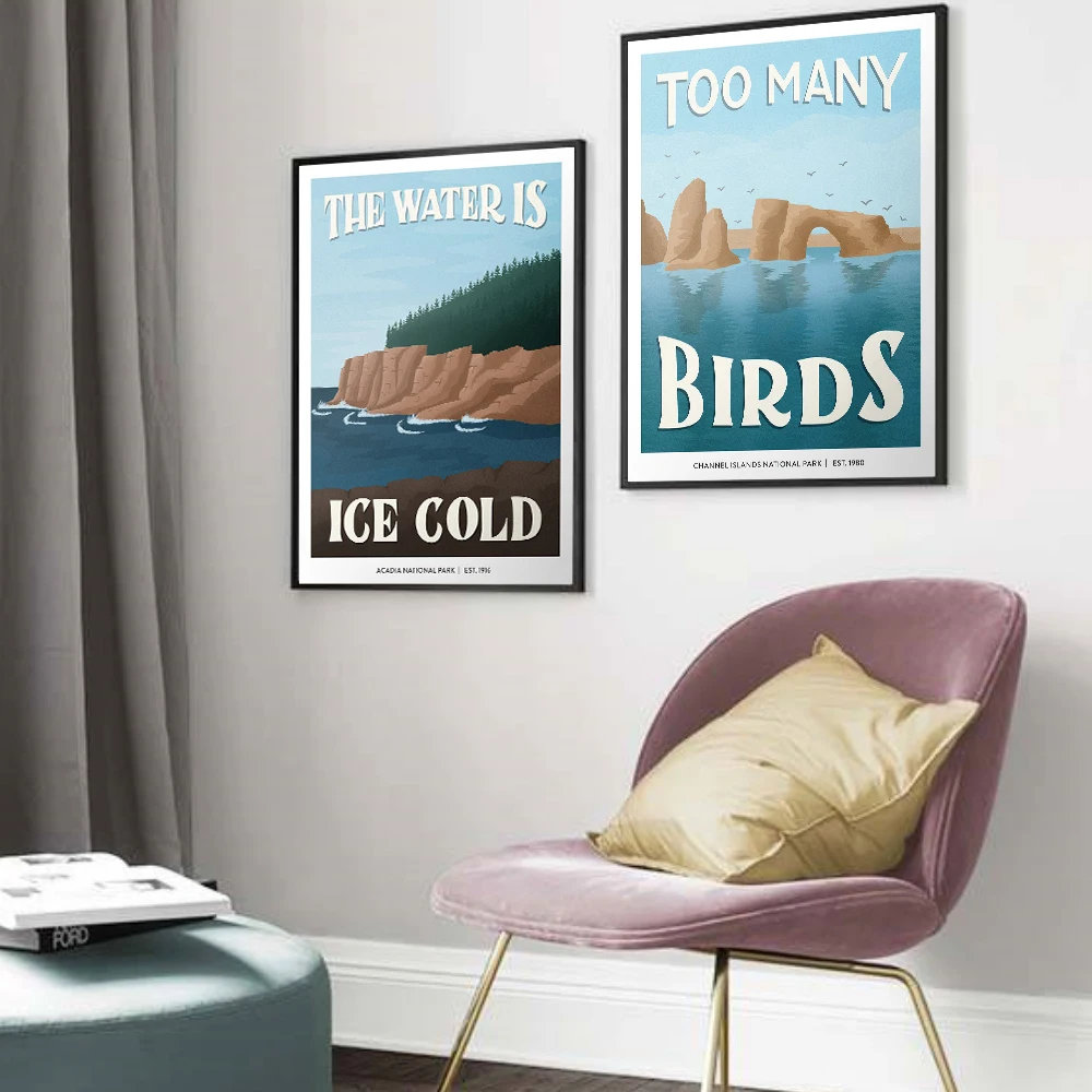 Vintage Grand Teton Nationalpark Landschaft Poster Mount Rainier Wand Poster Moderne Wand Kunst Bild Für Wohnzimmer Dekor