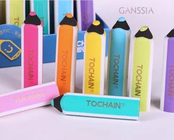 1PC Fangle Eraser School Supplies Round Head Pencil Style Rubbers Kids Gift School Supplies（ss-811）