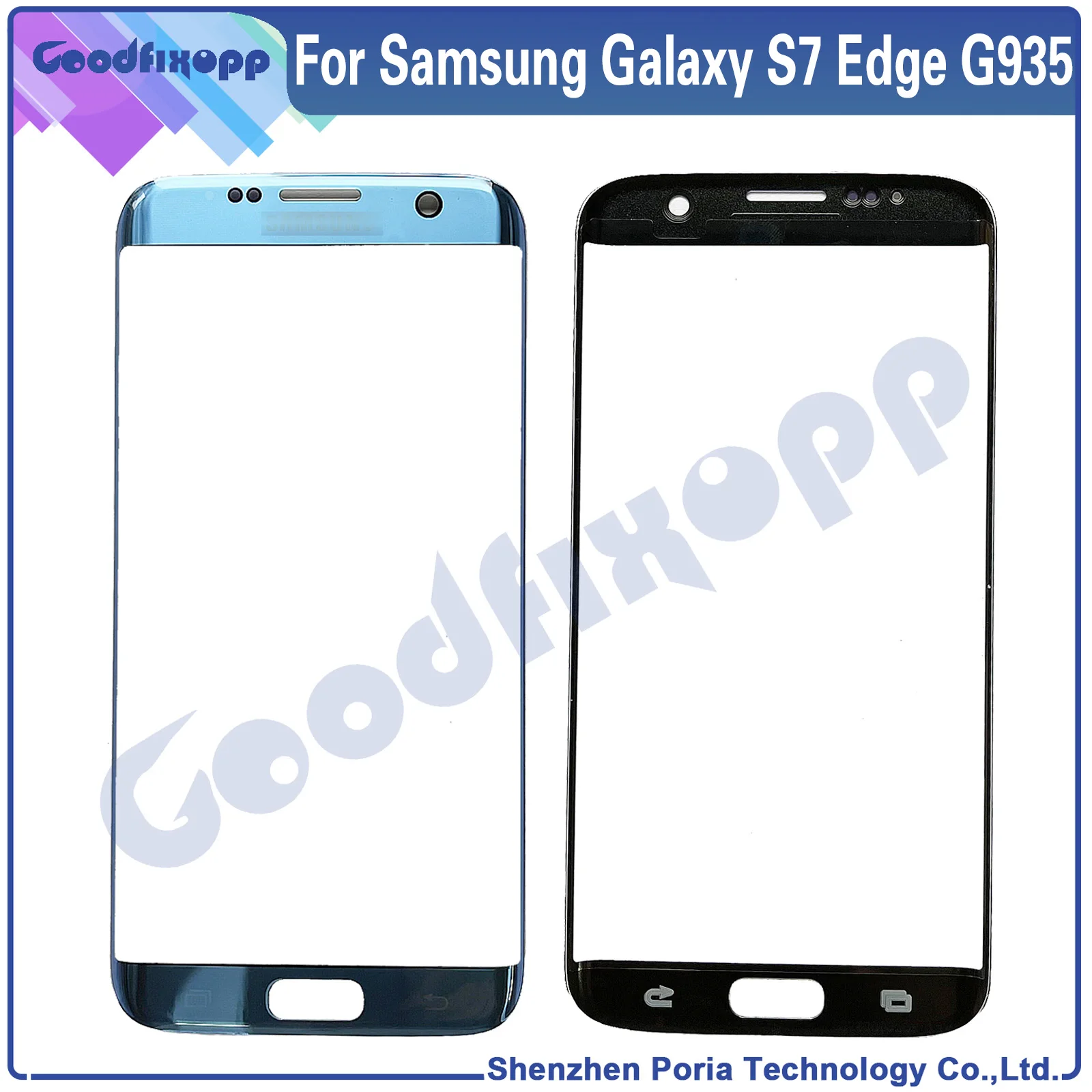 Glass Screen For Samsung Galaxy S7 Edge SM-G935F G935FD G935W8 G9350 G935S SC-02H LCD Display Touch Front Outer External Lens