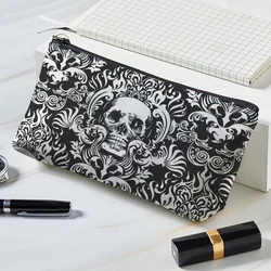 Women Portable Travel Wash Bag Female 3D Skull Graffiti Print Makeup Storage Pouch Large Capacity Cosmetic Organizer Beauty Case