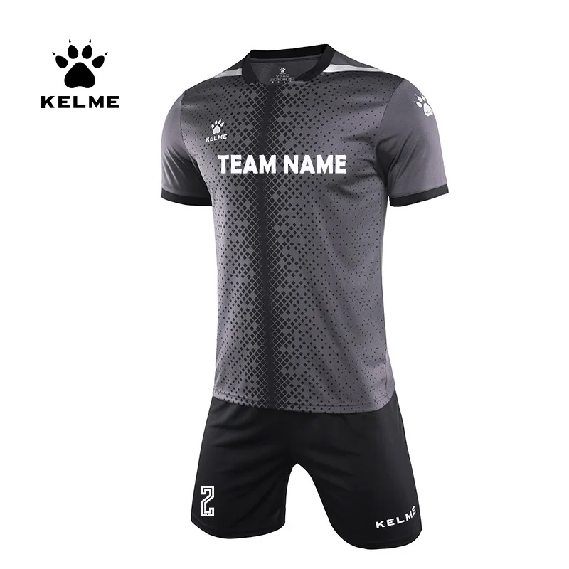 KELME da Uomo Su Misura Calcio Maglie Uomini di Calcio di Calcio Uniforme di Estate Tuta Abbigliamento Sportivo Maniche Corte Jersey di Calcio