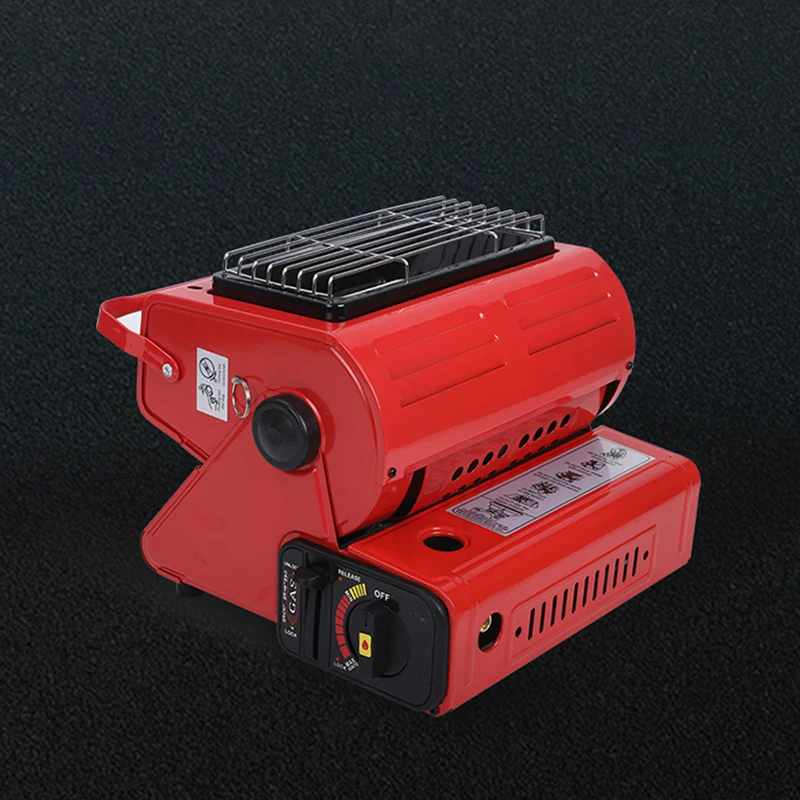 휴대용 야외 가스 히터, 야외 난방 스토브, 여행 캠핑 하이킹 피크닉 얼음 낚시, 다기능 난방 스토브, 1.3kw