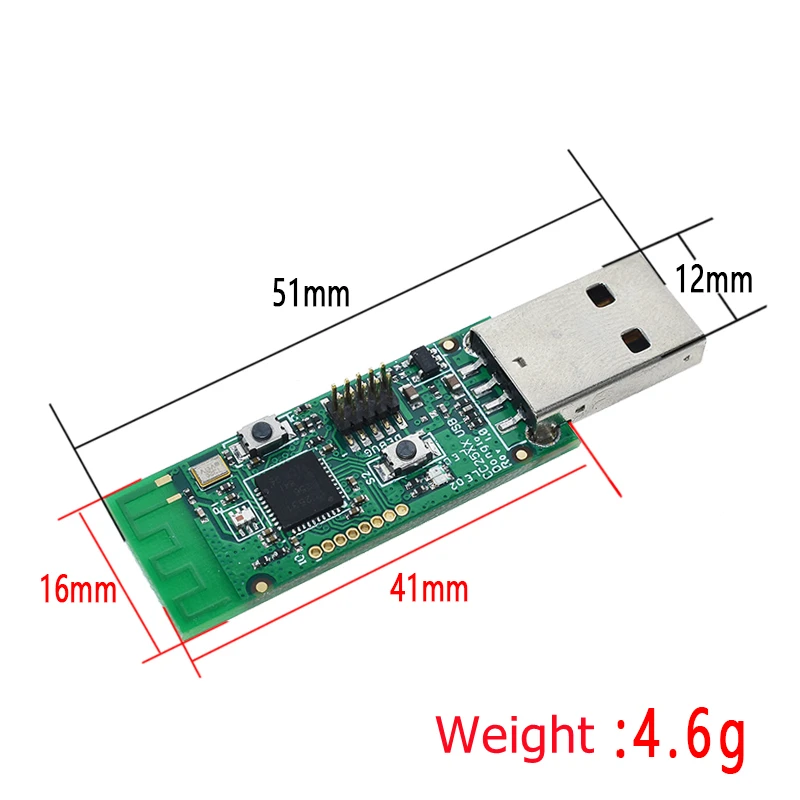 Wireless Zigbee CC2531 Sniffer Bare Board Packet Protocol Analyzer Module USB Interface Dongle Capture Packet Module