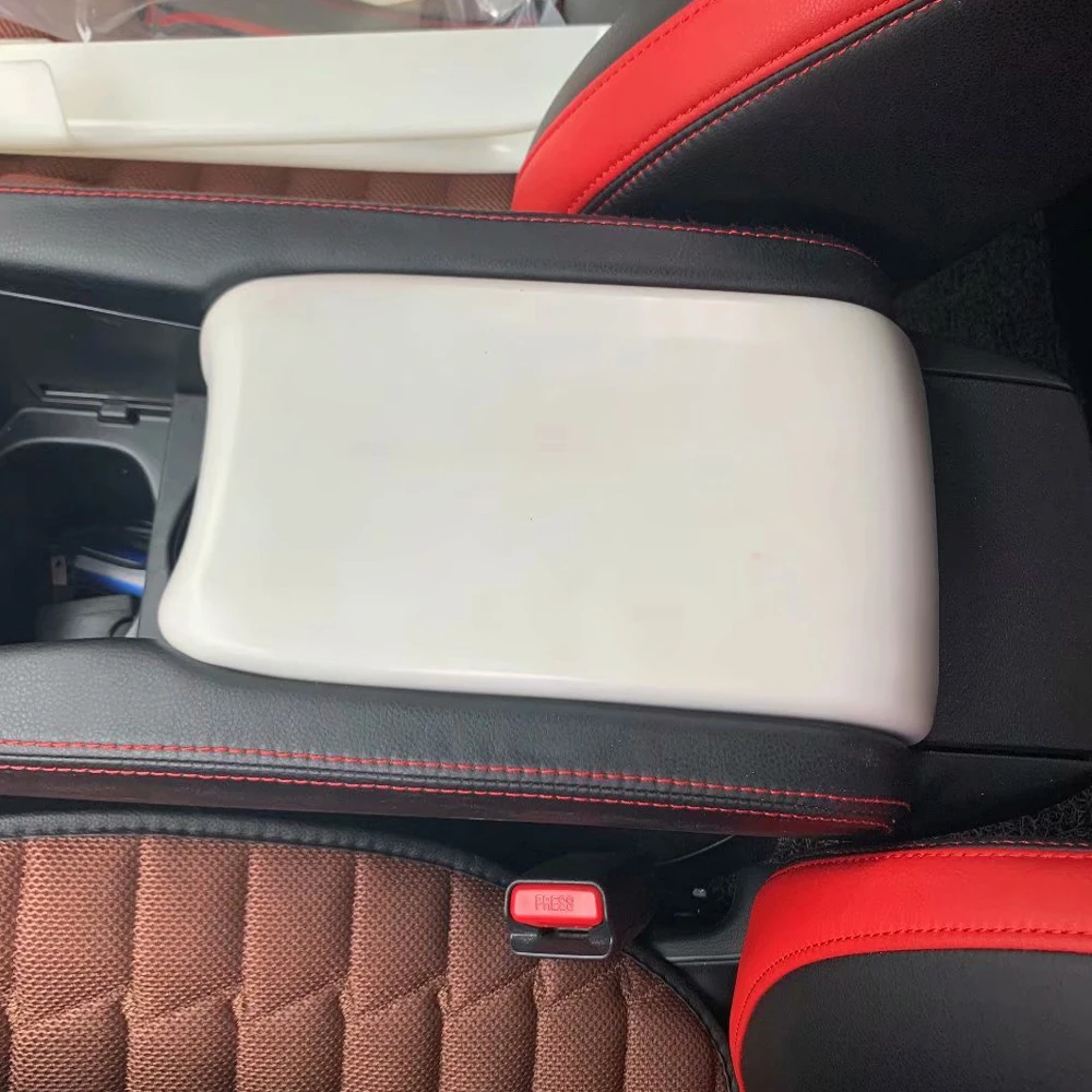 

Для Honda Civic 2020 2021 седан и Хэтчбек Интерьер из ABS углеродного волокна Центральная консоль подлокотник коробка крышка панель аксессуары