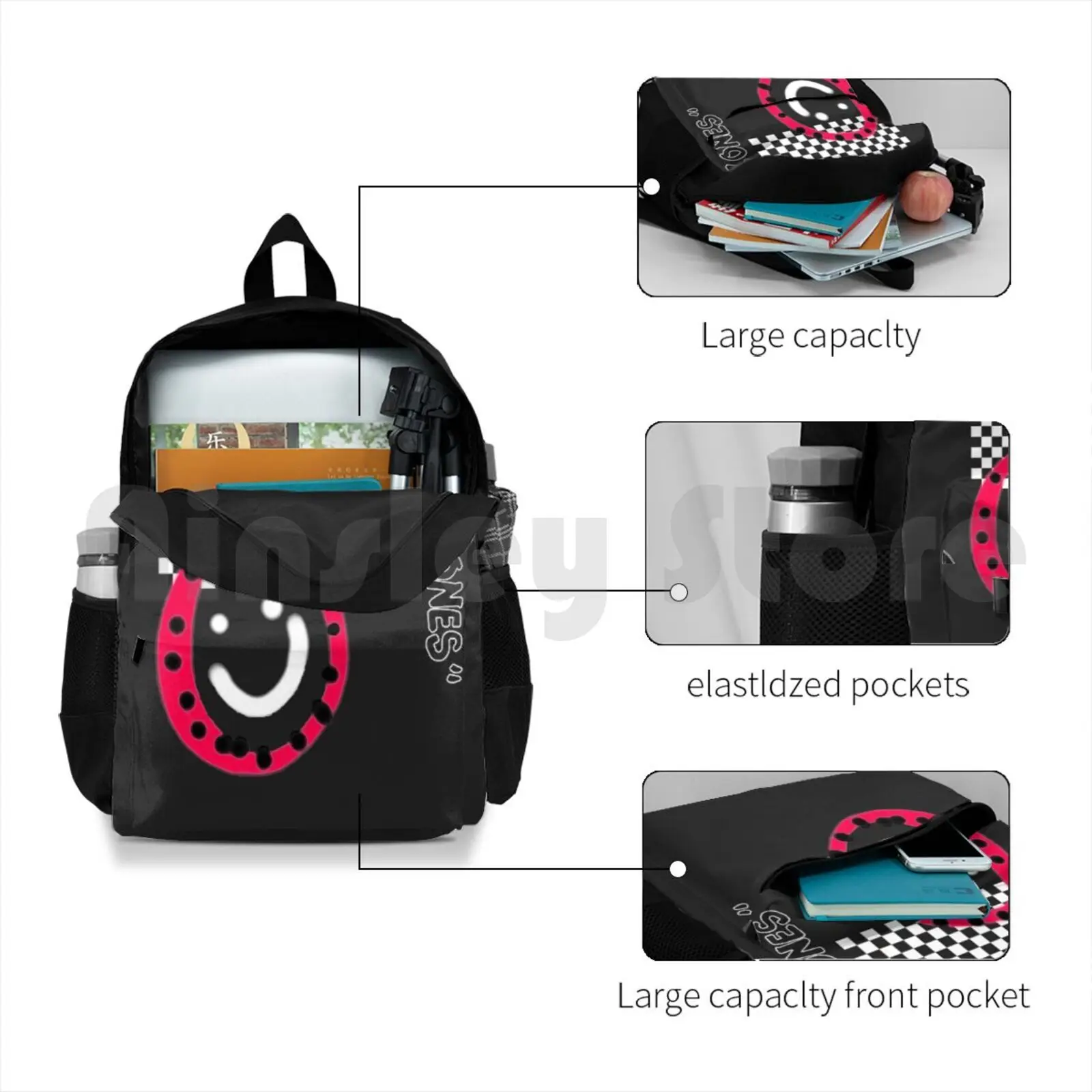 Aitana-Happy Face 11 Reasons Artwork Outdoor Hiking Backpack Riding Climbing Sports Bag Aitana Ot Operation Ana War Aitana Oca