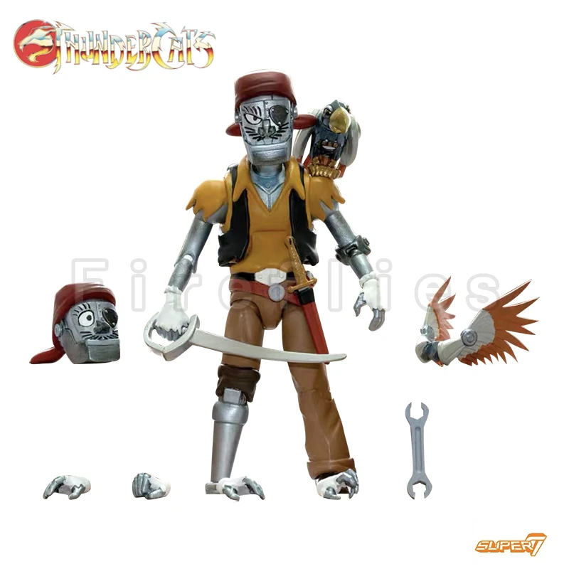 

7inches Super7 Thundercats Action Figure Wave 3 Ultimates Captain Cracker Anime Movie Model For Gift Free Shipping