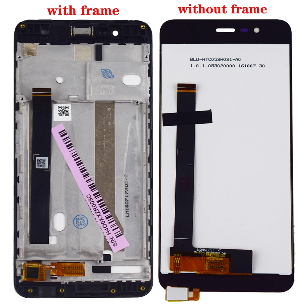 For ASUS Zenfone 3 Max ZC520TL X008D LCD Display Monitor Screen Panel + Touch Screen Digitizer Sensor Panel Glass Assembly Frame