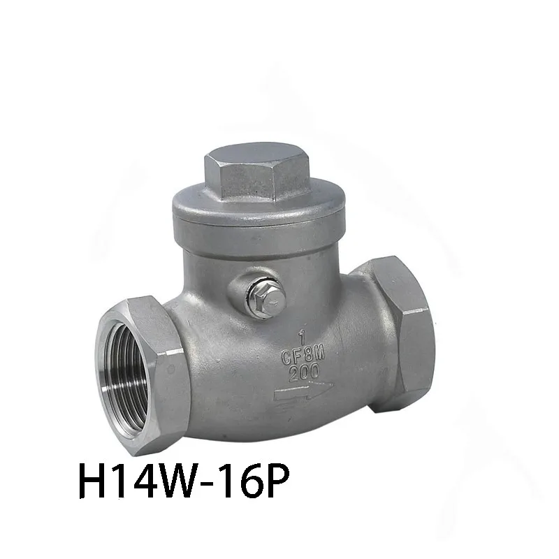 

BSPT 3/4" DN20 PN16 Threaded Swing Check Valve 200Psi Stainless Steel SS304 Female Check Valve