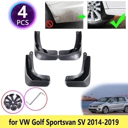for VW Volkswagen Golf Sportsvan SV 2014 2015 2016 2017 2018 2019 Mudguards Mudflap Fender Mud Flaps Baffle Splash Accessories
