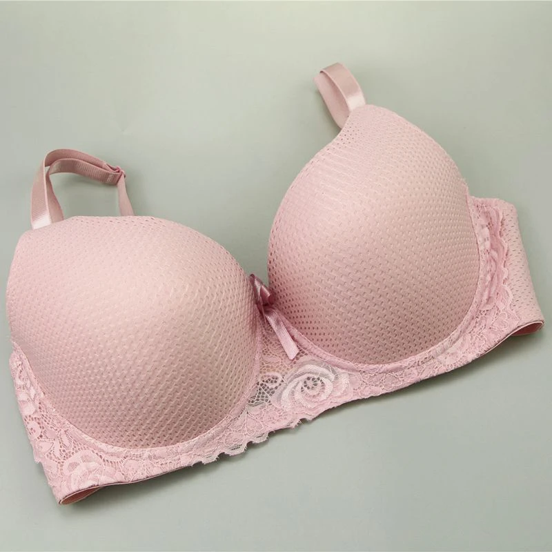 DaiNaFang Sexy Bogen Unterwäsche BCDE Tasse Bhs Für Frauen Push-Up Spitze Floral Abendessen Gepolsterte Top Bügel Plus Größe Dessous