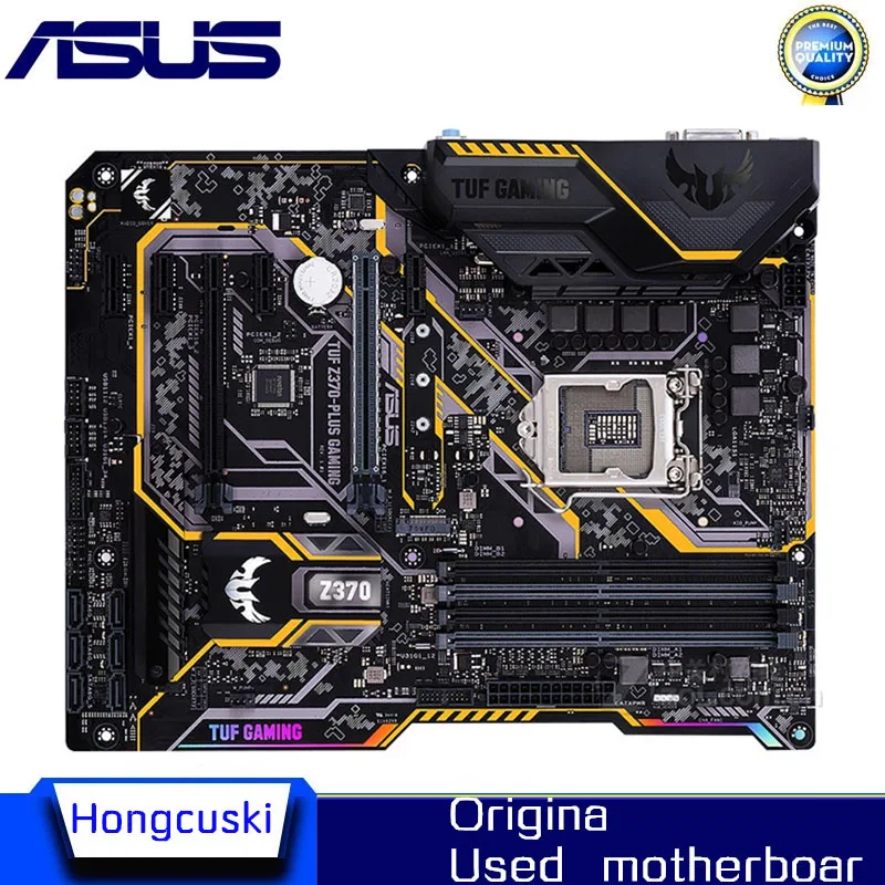 

Used For ASUS TUF Z370-PLUS GAMING Original M.2 NVME 8th 9th motherboard Socket LGA1151 DDR4 Z370 Desktop Motherboard