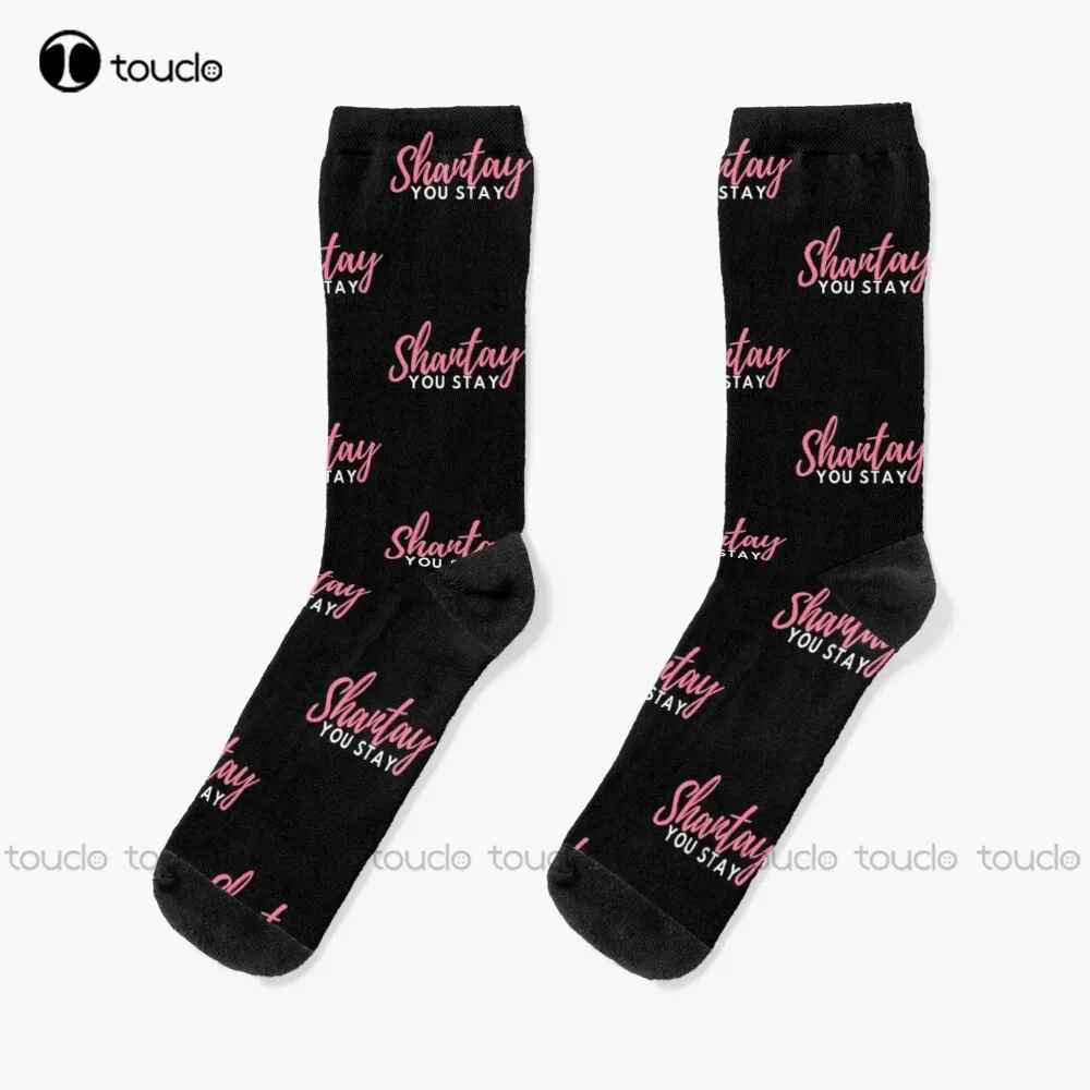 New Shantay You Stay Lgbt Pink Queen Socks Mens Cotton Socks Personalized Custom Unisex Adult Socks Popularity Gifts