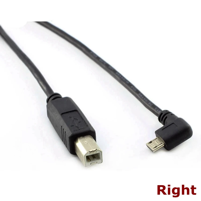 Micro USB male to USB B-type connector for USB 2.0 B micro male data cable for mobile phones, printers and hard drives