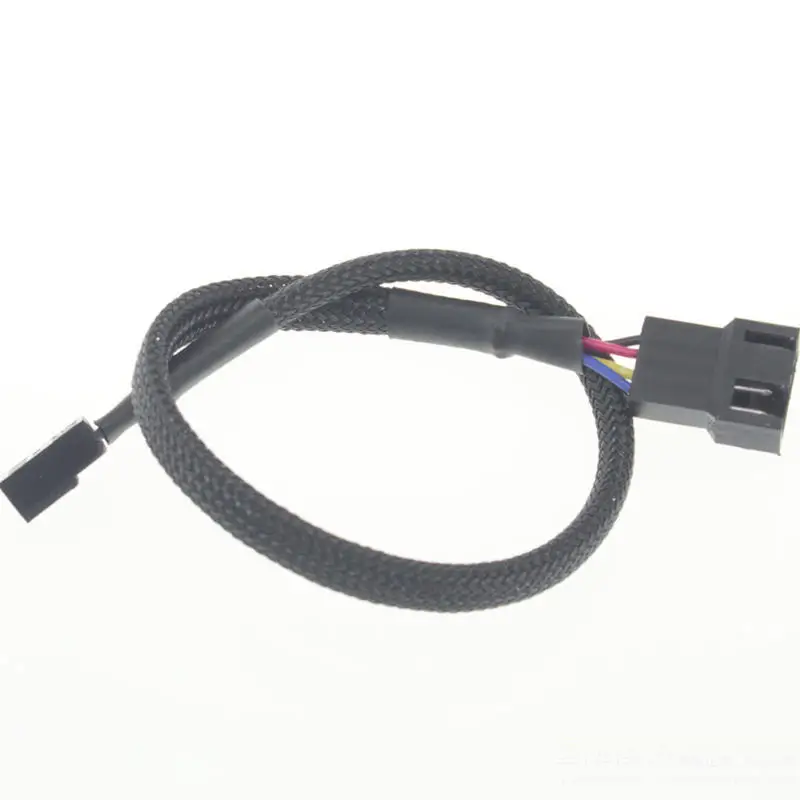 10 Uds 4 Pin ventilador PWM de extensión conector de Cable de alimentación caso macho a hembra extender Cables Compatible con 4 Pin/ventilador 3 Pin
