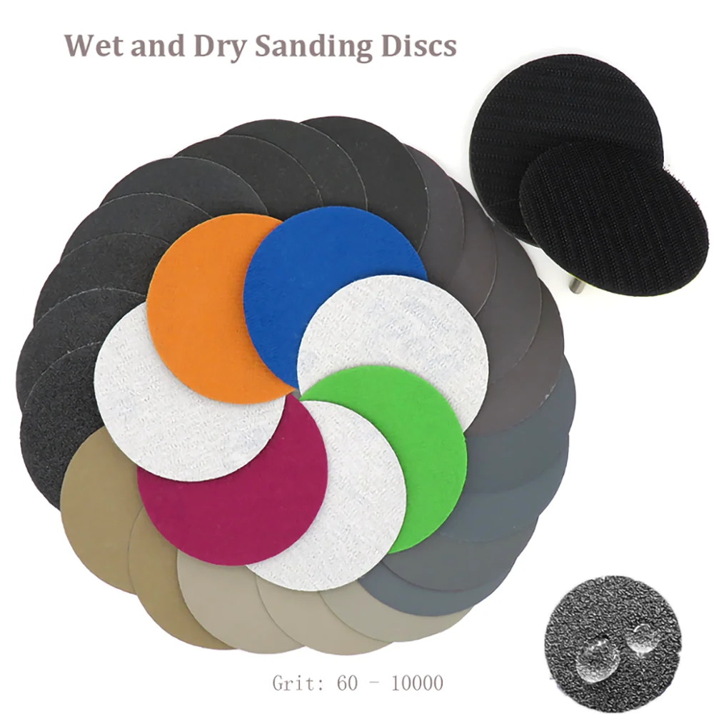 

6inch 150mm Hook&Loop Wet and Dry Sanding Disc Sandpaper 6" 996A 60-10000# Grit Round Abrasive Polishing Tool