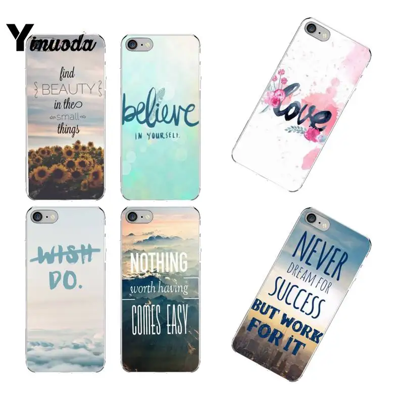 Inspirational Motivational love quotes Phone Case for iphone 13 12 8 7 6 6S Plus X XS MAX 5 5S SE XR 11 12 pro promax funda